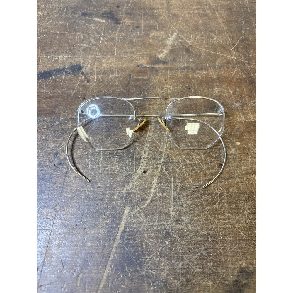 Antique Eye Glasses 12 K G F With Case